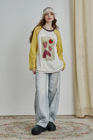 VILZSTUDIOS Strawberry Crisis Long Sleeve Top