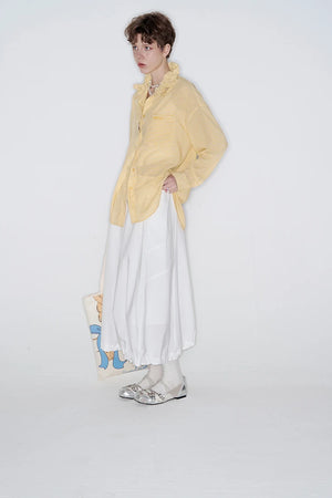 VILZSTUDIOS Plaid Drawstring Shirt