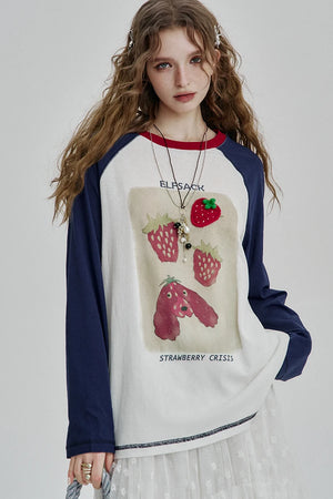 VILZSTUDIOS Strawberry Crisis Long Sleeve Top