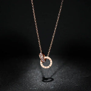 VILZSTUDIOS Classic Roman Numerals Pendant Necklace
