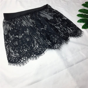 VILZSTUDIOS Seductive Lace Mesh Mini Skirt