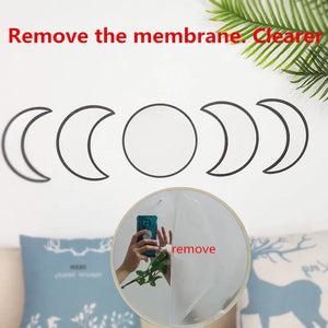 VILZSTUDIOS Scandinavian Acrylic Moon phase Mirrors