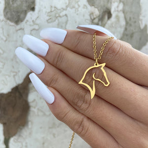 VILZSTUDIOS Stainless Steel Horse Necklace