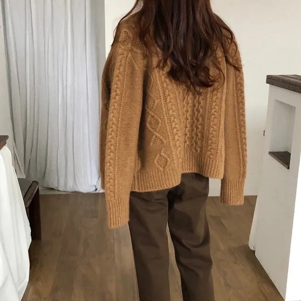 VILZSTUDIOS Loose Twist Knitted Cardigan
