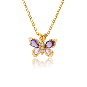 VILZSTUDIOS Zircon Butterfly Pendant Necklace