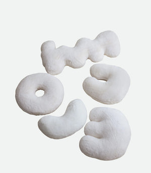 VILZSTUDIOS White 3D Cute Cushions