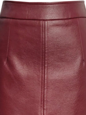 VILZSTUDIOS Lautaro Soft Faux Leather High Waisted Skirts