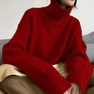 VILZSTUDIOS Cozy Cashmere Knit Turtleneck Sweater
