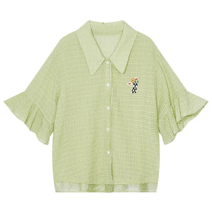 VILZSTUDIOS Fairy Pocket Lightweight Chic Short Shirt