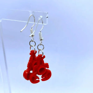 VILZSTUDIOS Handmade Funny Red Lobster Earring