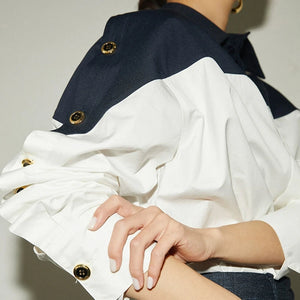 VILZSTUDIOS Patchwork Long Sleeve Shirt