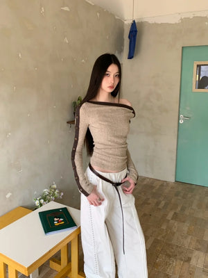 VILZSTUDIOS Cozy Knit Split Sleeve T-Shirt