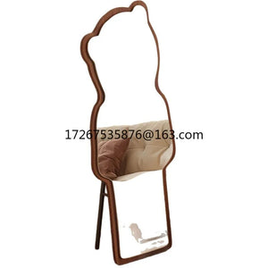 VILZSTUDIOS Floor-to-ceiling bear special-shaped full-body full-length mirror household mirror bedroom three-dimensional irregular cloud