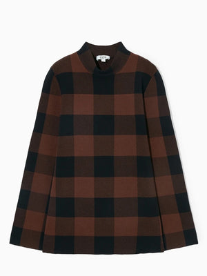 VILZSTUDIOS Woolen Plaid Knit Sweater