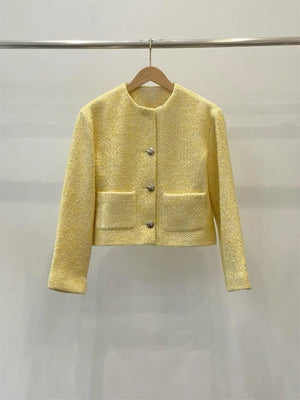 VILZSTUDIOS Stylish Formal Tweed Jacket