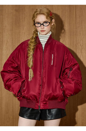 VILZSTUDIOS Oversized Red Puffer Jacket