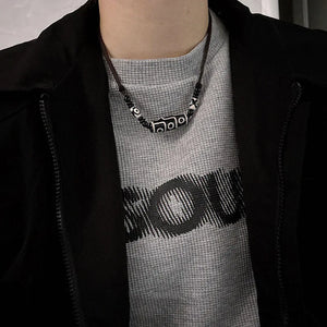 VILZSTUDIOS Adjustable Tibetan Onyx 3 Eyes Pendant Necklace