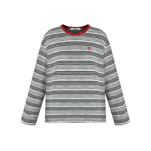 VILZSTUDIOS Striped Oversized Long Sleeve Top