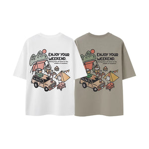 VILZSTUDIOS Mountain Printed Cotton T-Shirt