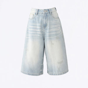 VILZSTUDIOS Retro Vintage Washed Wide Leg Jeans
