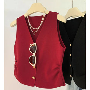 VILZSTUDIOS Chic Vintage V-Neck Vest