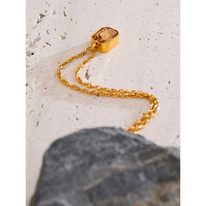 VILZSTUDIOS Shiny Champagne Pendant Necklace