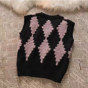 VILZSTUDIOS Cozy Loose V-Neck Knitted Vest