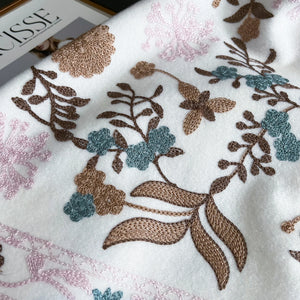 VILZSTUDIOS New Winter Warm Cashmere Scarf for Women Embroidery Pashmina Blanket Thick Shawl Wrap Neckerchief Fashion Bufanda Echarpe Poncho