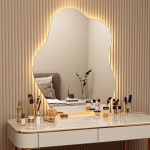 VILZSTUDIOS Wavy Wall Mirror Living Room Decoration Modern Art Vanity Aesthetic Large Size Mirror Fashion Espelhos Lounge Suite Furniture