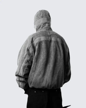 VILZSTUDIOS Washed Gray Classic Ninja Hoodie
