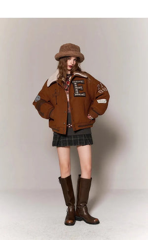 VILZSTUDIOS Winter Baseball Varsity Jacket