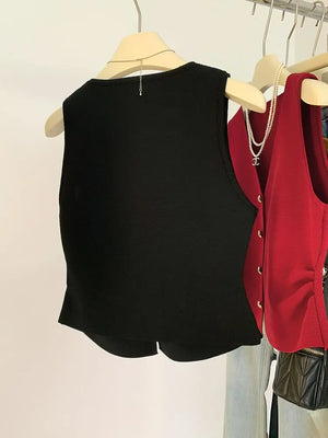 VILZSTUDIOS Chic Vintage V-Neck Vest