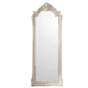 VILZSTUDIOS French retro full-length mirror European white floor-to-ceiling full-length mirror bedroom cloakroom wall wall wall fireplace de