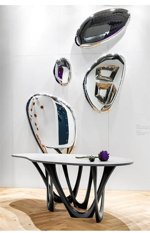 VILZSTUDIOS Designer High-end Mirror Art Makeup Mirror Irregular Shaped Living Room Decoration Mirrors Dekoracyjne Lustra Home Decoration