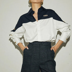 VILZSTUDIOS Patchwork Long Sleeve Shirt
