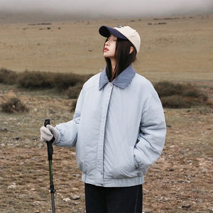 VILZSTUDIOS Simple Retro Bomber Jacket