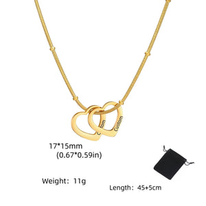 VILZSTUDIOS Customized Name Date Love Necklace