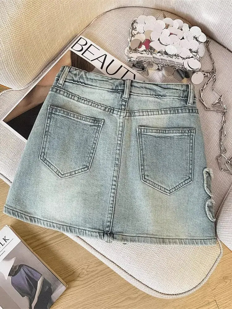 VILZSTUDIOS Spicy Girl High Waisted Denim Skirts