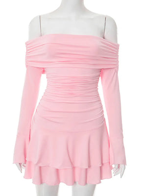 VILZSTUDIOS Elegant Strapless Ruched Mini Dress