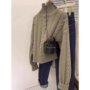 VILZSTUDIOS High-Neck Knitted Cashmere Sweater
