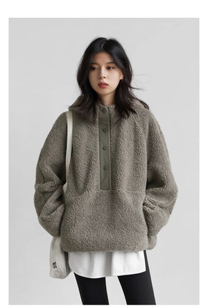 VILZSTUDIOS Granular Fleece Chic Hoodie