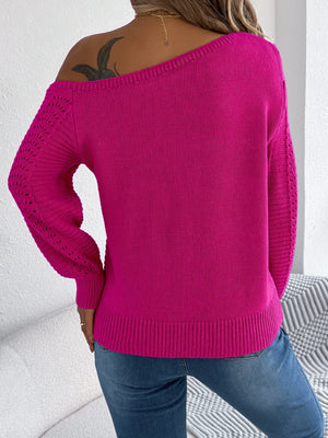 VILZSTUDIOS Cozy Knitted Off-Shoulder Sweater