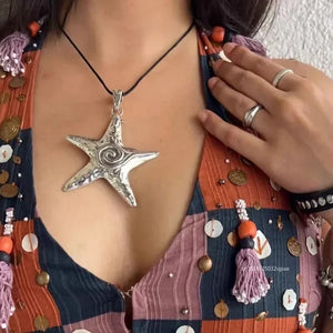 VILZSTUDIOS Big Metal Starfish Necklace