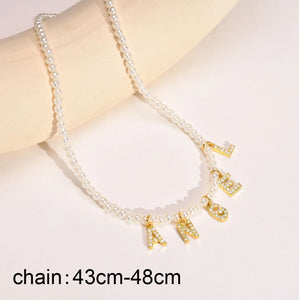 VILZSTUDIOS Personalized Initial Name Stainless Steel Necklace
