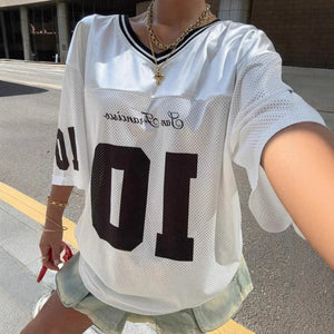 VILZSTUDIOS Spice Girl Letter Printing Casual T-Shirt