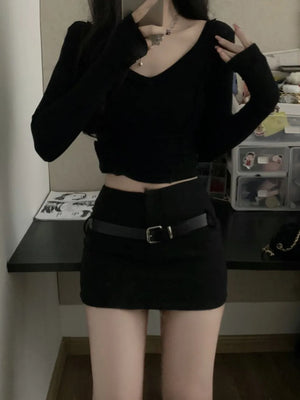 VILZSTUDIOS Spice Cargo Bag Hip A-Line Miniskirt