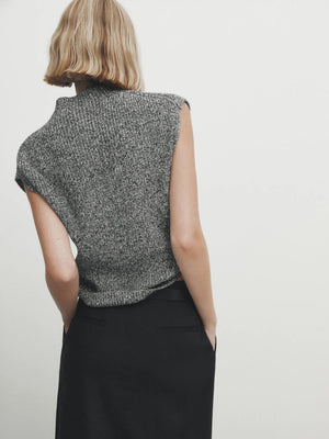 VILZSTUDIOS Minimalist Two Tone Yarn Vest