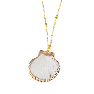 VILZSTUDIOS Natural Boho Shell Pendant Necklace