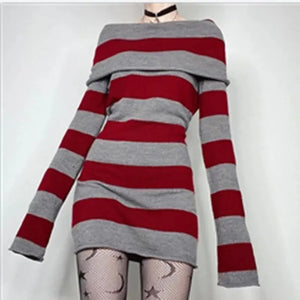VILZSTUDIOS Flattering Striped Bodycon Mini Dress Spring