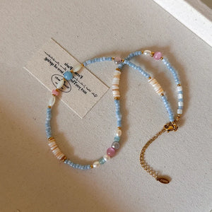 VILZSTUDIOS Freshwater Pearl Collar Chain Necklace